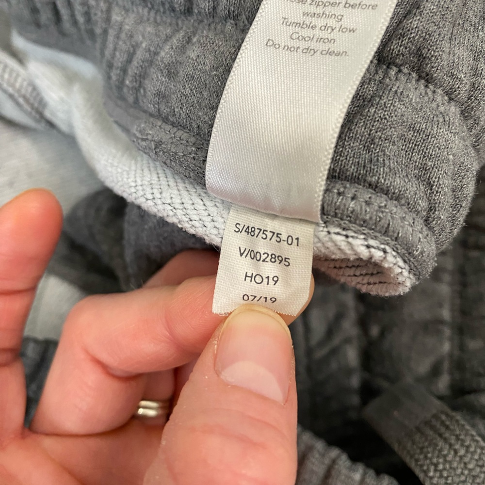 Athleta Womens Bounce Back Gray Jogger Sweatpants with Zip Pocket | Medium - Picture 6 of 10